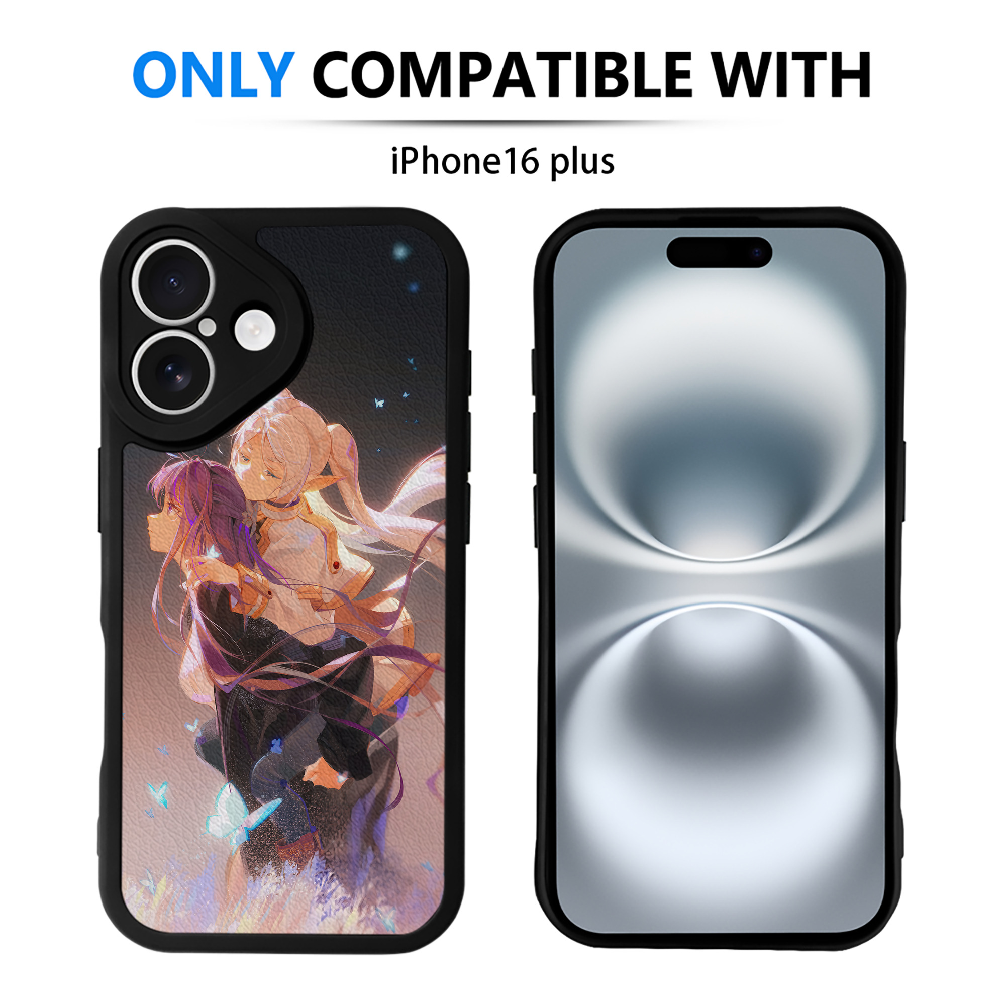 （画像用） 葬送のフリーレン Frieren 【iPhone 16シリーズ対応】シリコンスマホケース（レザー調） 材質：シリコン